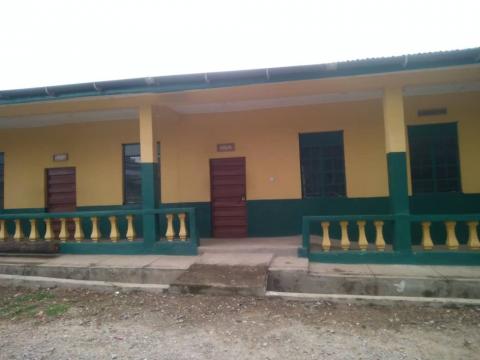 A newly refurbished classroom block at St Andrews Secondary School in Bo A newly refurbished classroom block at St Andrews Secondary School in Bo
