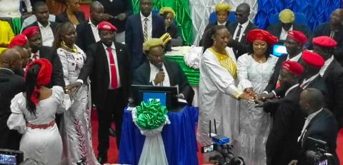 APC MPs ascribing to oath of office APC MPs ascribing to oath of office