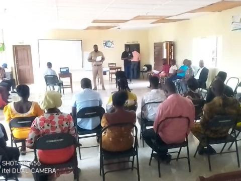 Tonya Musa addressing the stakeholders Tonya Musa addressing the stakeholders