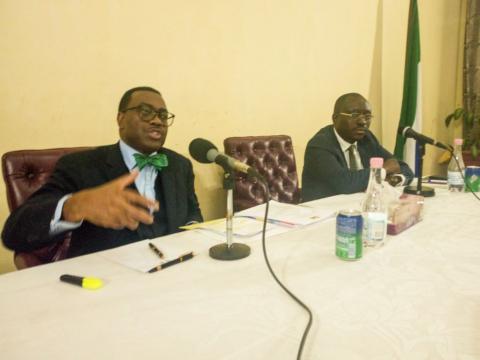 AfDB boss and Sierra Leone Finance Minister AfDB boss and Sierra Leone Finance Minister