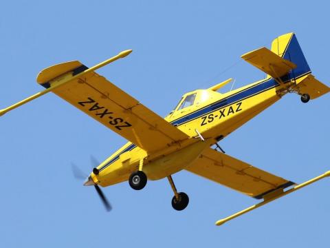 Aircraft conducting airborne survey of Sierra Leone's mineral deposits Aircraft conducting airborne survey of Sierra Leone's mineral deposits