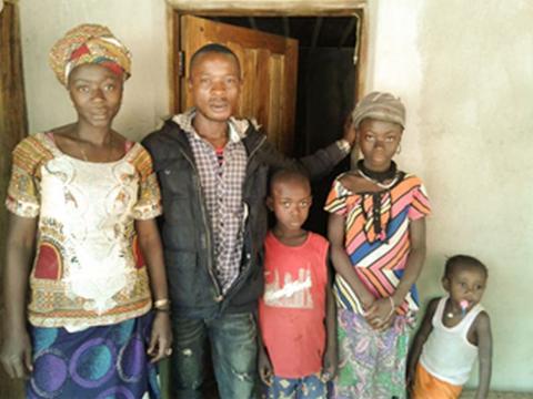 Alieu Musa and his family Alieu Musa and his family