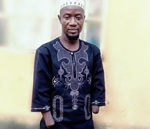 Amputee Association President, Mohamed Tarawallie Amputee Association President, Mohamed Tarawallie