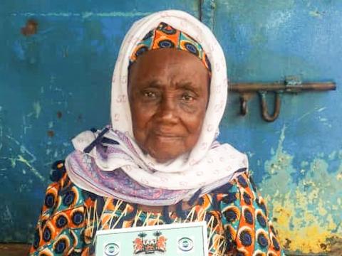 An elderly woman aged 92 at Mountain Cut An elderly woman aged 92 at Mountain Cut