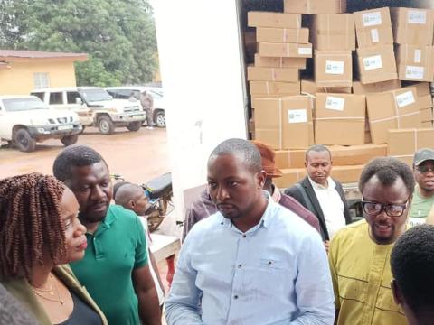 At the presentation of the Medical equipment At the presentation of the Medical equipment