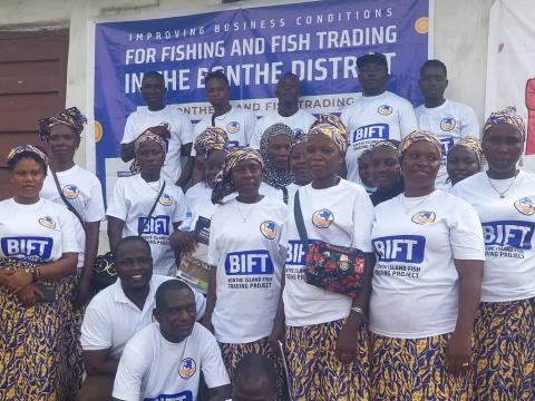 Bonthe Women at the Launching Ceremony Bonthe Women at the Launching Ceremony