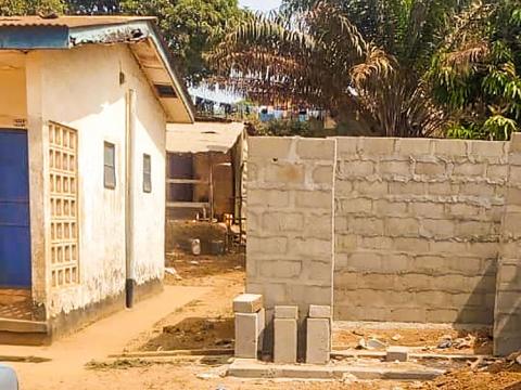 Construction work ongoing on police land Construction work ongoing on police land