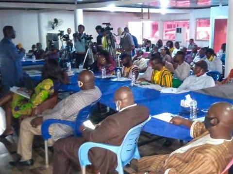 A cross section of journalists at the retreat A cross section of journalists at the retreat