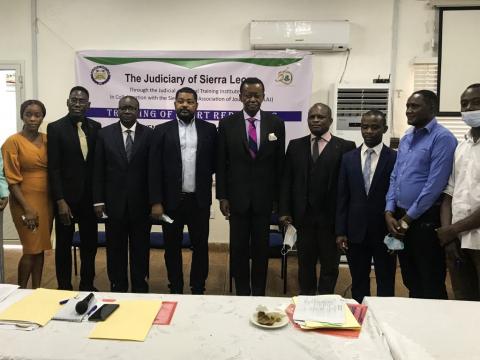 A cross section of members of the press corps and the Judiciary A cross section of members of the press corps and the Judiciary