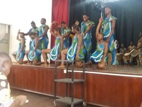 Cultural Group performing at the launching Cultural Group performing at the launching