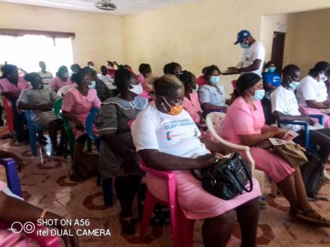 DMO Dr .Donald S Grant addressing health staff at the training. DMO Dr .Donald S Grant addressing health staff at the training.