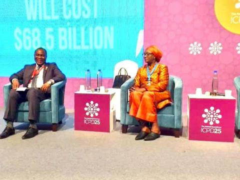 Dr Kaikai with other panelists Dr Kaikai with other panelists