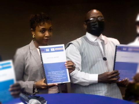 Dr. Yakama James (L), Foday Swaray (R) Dr. Yakama James (L), Foday Swaray (R)