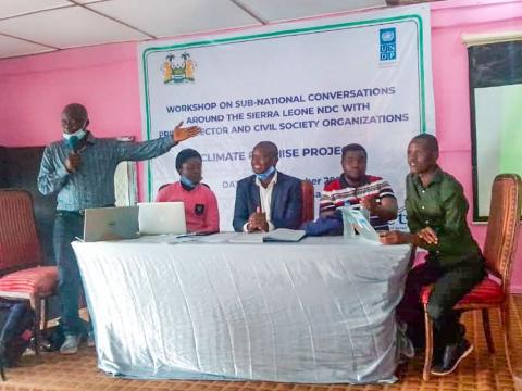 EPA officials at a climate change conference in Kenema EPA officials at a climate change conference in Kenema