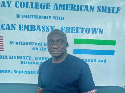 Abass Kalokoh, Emerging Voices Specialist at the U.S. Embassy Abass Kalokoh, Emerging Voices Specialist at the U.S. Embassy