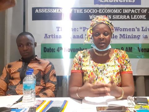 Esther Finda Kandeh (Executive Director of Women on Mining and Extractive) Esther Finda Kandeh (Executive Director of Women on Mining and Extractive)