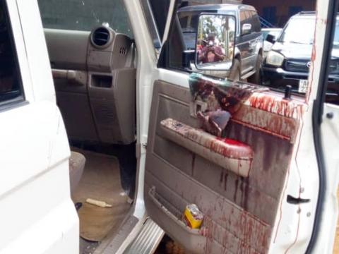 Exams officers were attacked inside their vehicle outside Waterloo Exams officers were attacked inside their vehicle outside Waterloo