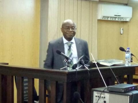 Financial Secretary Sahr Jusu testifying Financial Secretary Sahr Jusu testifying