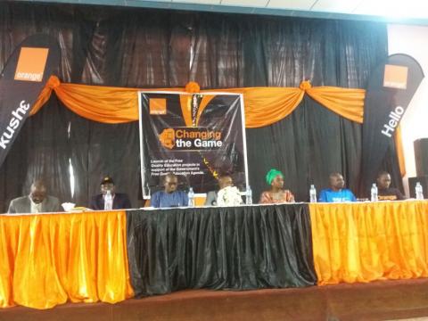 At the launch At the launch