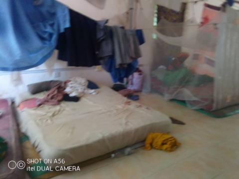 Home of a squatting displaced disaplbed person Home of a squatting displaced disaplbed person