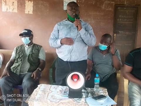 Hon. Peter Moigua at the event Hon. Peter Moigua at the event