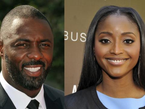 Idris Elba and Isha Sesay Idris Elba and Isha Sesay