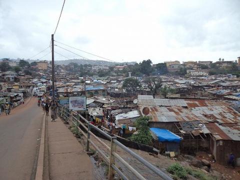 A panoramic view of Kroo Bay, an epitome of poverty in Sierra Leone A panoramic view of Kroo Bay, an epitome of poverty in Sierra Leone