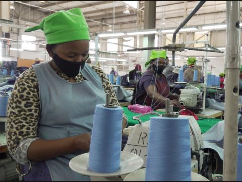 Lesotho textile factory-BBC Lesotho textile factory-BBC