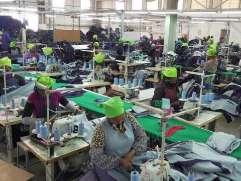 Lesotho workers in factory working -BBC Lesotho workers in factory working -BBC