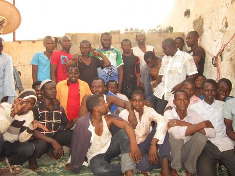 some of the stranded Sierra Leoneans in Libya some of the stranded Sierra Leoneans in Libya