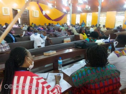 Members of the Methodist Church at the conference in Kenema Members of the Methodist Church at the conference in Kenema
