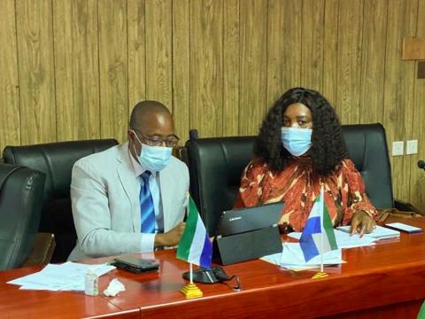 (L-R): Minister and Deputy Minister of Information (L-R): Minister and Deputy Minister of Information