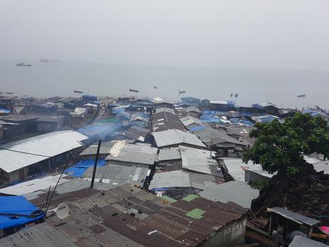 A Freetown slum A Freetown slum