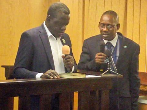 Mohamed Bangura at the Commission of Inquiry Mohamed Bangura at the Commission of Inquiry