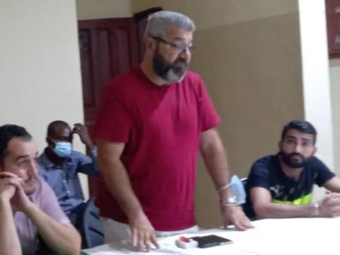 Mohamed Fawaz at the meeting Mohamed Fawaz at the meeting