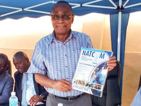 NATCOM Commissioner lunching the Newsletter in Freetown NATCOM Commissioner lunching the Newsletter in Freetown