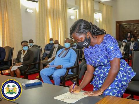 NEC Commissioner Western Region, Zainab Umu Moseray NEC Commissioner Western Region, Zainab Umu Moseray