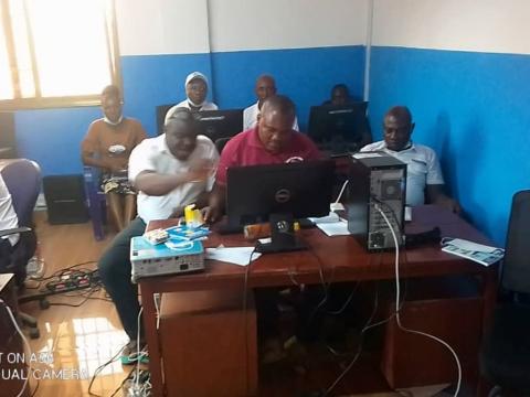 NRA staff in Training on ITAS system NRA staff in Training on ITAS system