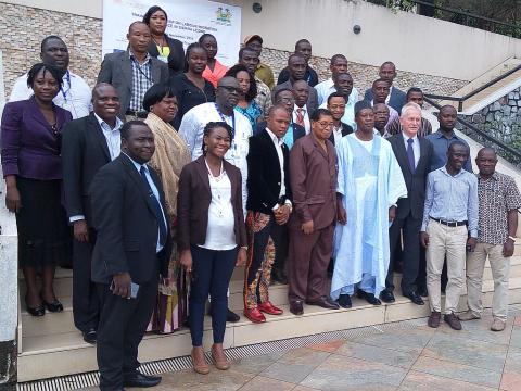 Officials and participants at the labour training Officials and participants at the labour training