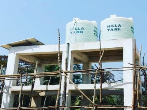 One of three bore hole water facilities in the village One of three bore hole water facilities in the village
