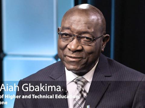 Prof Aiah Kpakima, Minister of Technical and Higher Education Prof Aiah Kpakima, Minister of Technical and Higher Education