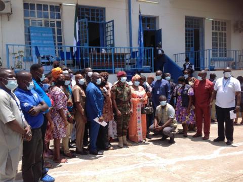 Participants at the planning and orientation for the review process Participants at the planning and orientation for the review process