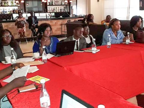 Participants at the training Participants at the training