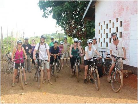 Peace Corps on a bike ride Peace Corps on a bike ride