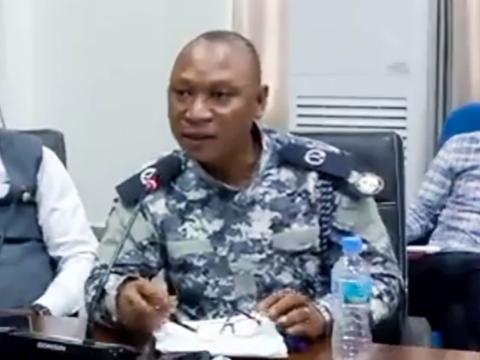 Assistant Commissioner Brima Kamara, police spokesman Assistant Commissioner Brima Kamara, police spokesman