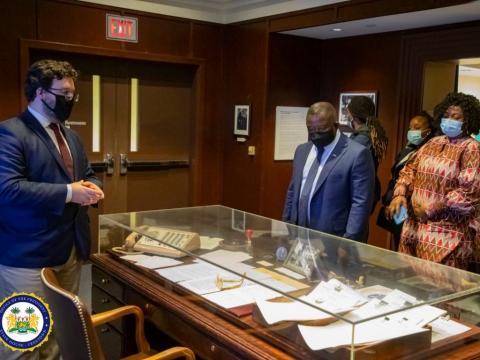 President Bio Visits JFK Presidential Library 5 President Bio Visits JFK Presidential Library 5