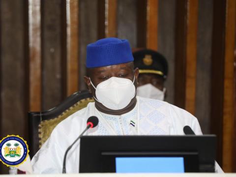 President Bio delivers speech at State Opening of parliament President Bio delivers speech at State Opening of parliament