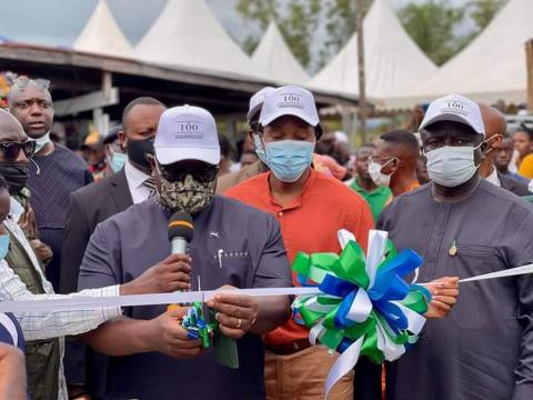 President Maada Bio, Commissioning of the 100 JSS President Maada Bio, Commissioning of the 100 JSS
