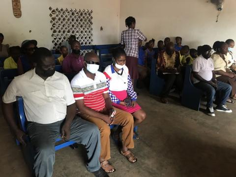 Press conference at Milton Margai School for the Blind Press conference at Milton Margai School for the Blind