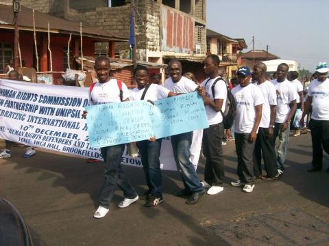 Pride Equality march in Sierra Leone Pride Equality march in Sierra Leone